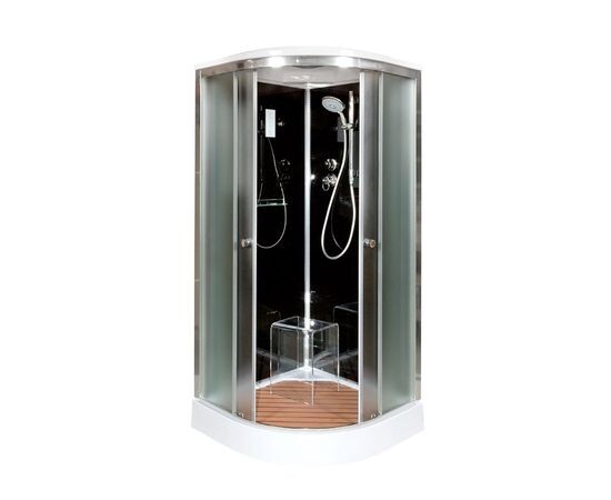 Deto душевая кабина 100х100 B01SELBLACK с электрикой