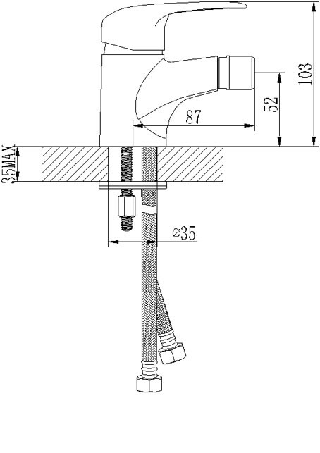 Lemark Прамен LM3308C смеситель для биде