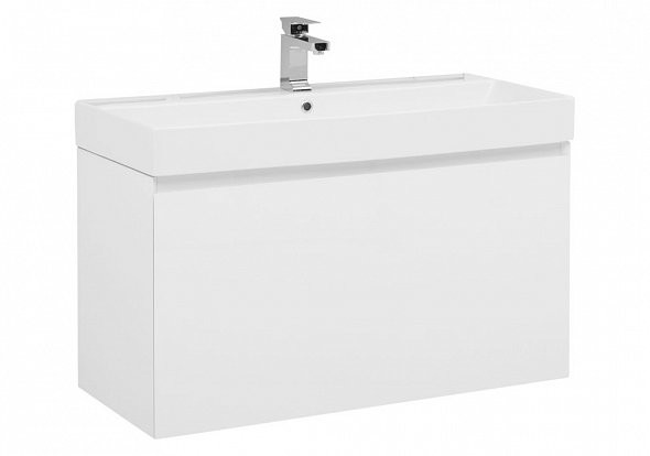 Aquanet Йорк 100 тумба с умывальником 00212594 подвесная