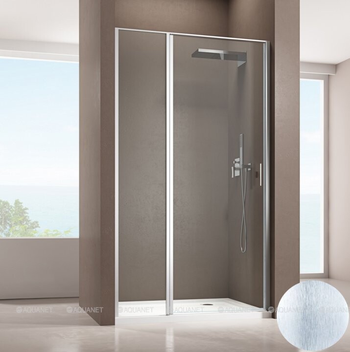 Allen Brau Priority душевые двери 90*200 серебро браш 3.31002.BA