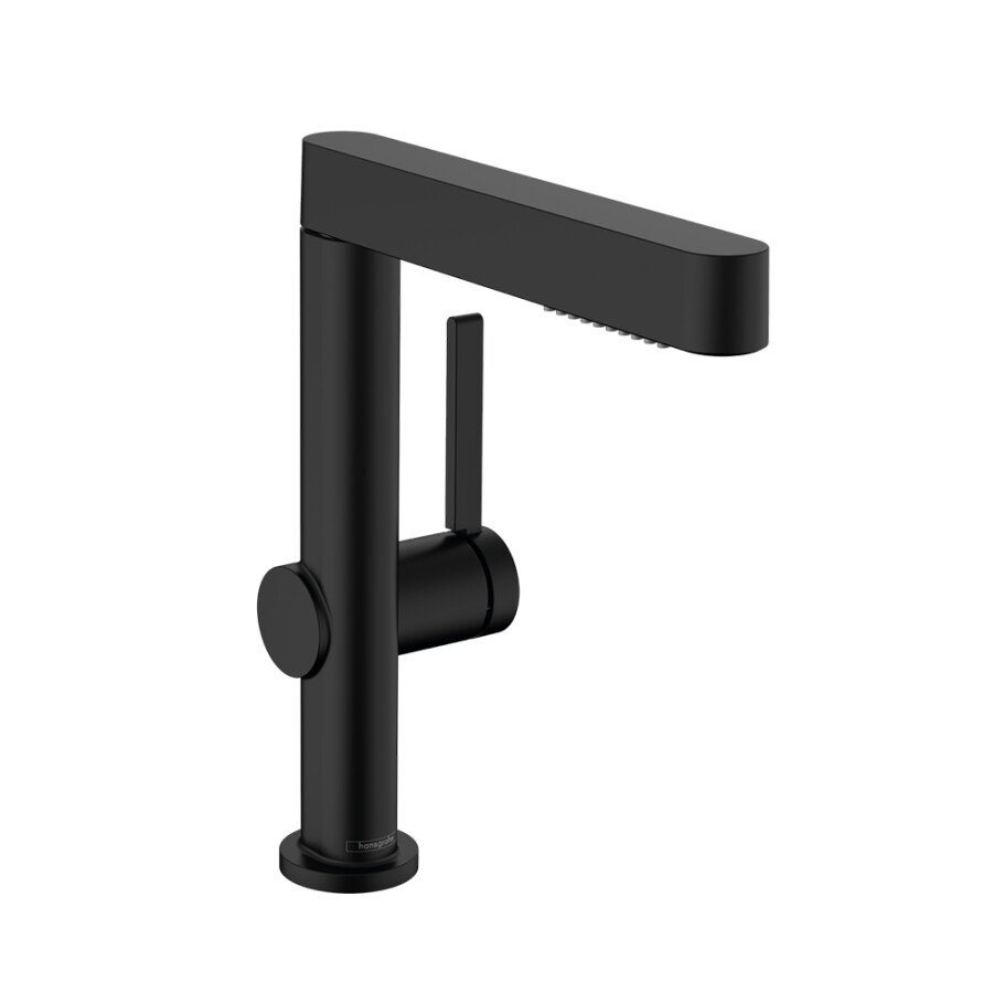 Hansgrohe Finoris Смеситель для раковины 230 с вытяжным душем 2jet с клапаном Push-Open черный матовый 76063670