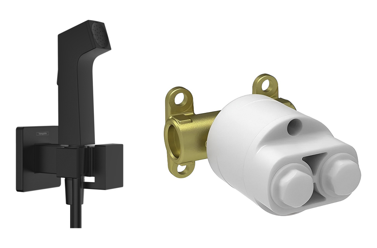 Hansgrohe 29233670S Set HG Комплект для гигиенического душа встроенный (29233670+29235180), матовый черный