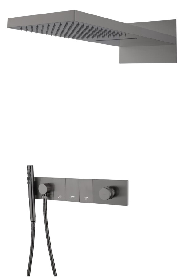 Душевая система трехпозиционная Boheme Zodiac Gun Metal 132-GM