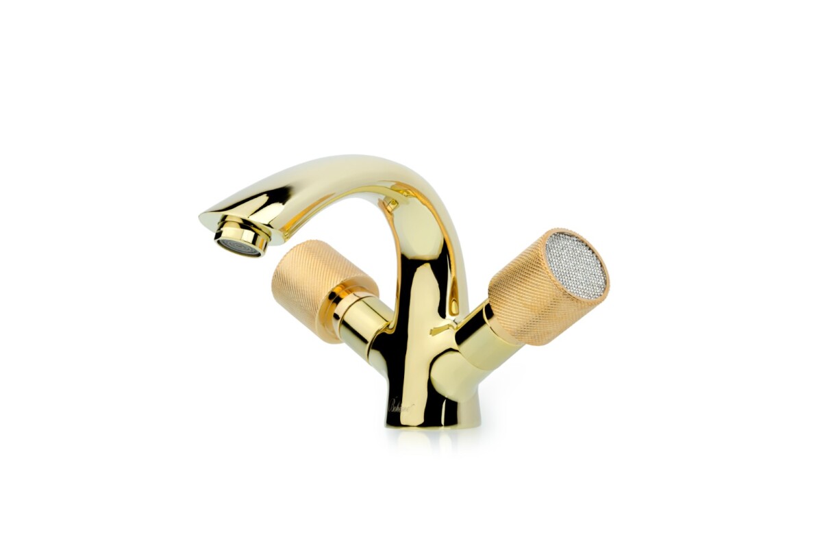 Смеситель для раковины Boheme Royal Cristal Золото 291-Royal/CRST