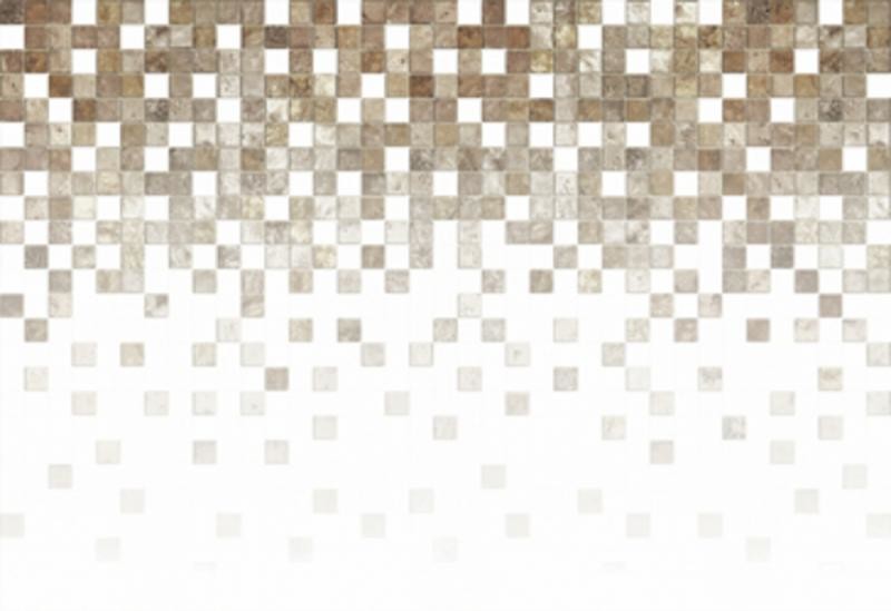 Уралкерамика Intro 25х36 см плитка настенная бело-бежевая