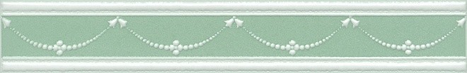 Kerama Marazzi Петергоф STG/D563/6307 25х4 см бордюр настенный зеленый матовый