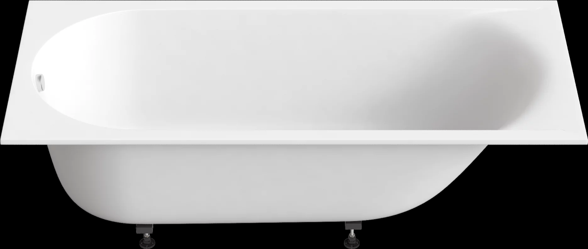 BAS Афина 170 75 см ванна из литого мрамора белая ВА00020