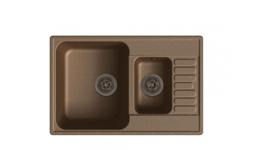 GranFest Quarz GF-Z 21К кухонная мойка терракот 74х48 см