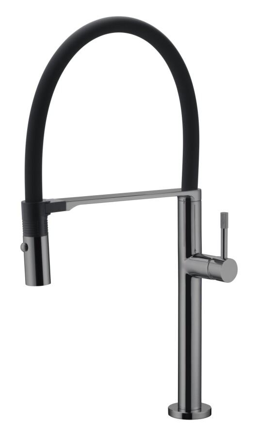 Смеситель для кухни Boheme Kitchen Uno Shine Gun Metall 114-SGM