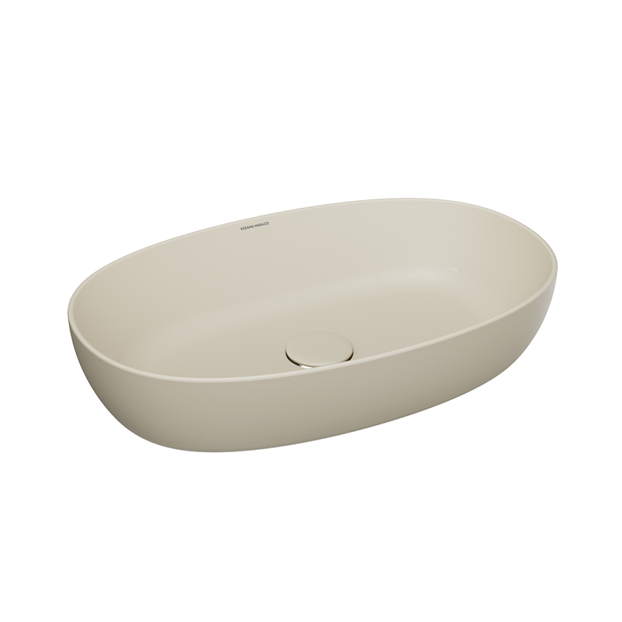 Kerama Marazzi Plaza раковина накладная 60 песочная PLR.wb.60SAN