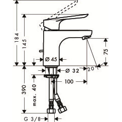 Hansgrohe Logis E 71160000 смеситель для раковины хром