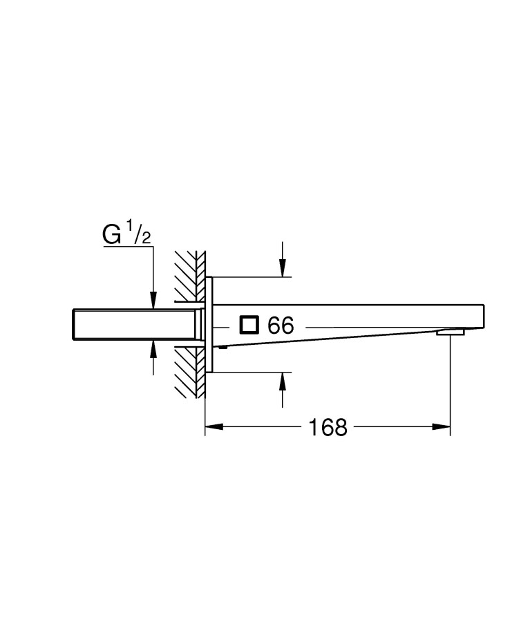 Grohe Plus 13404003 излив для ванны 1/2 дюйма