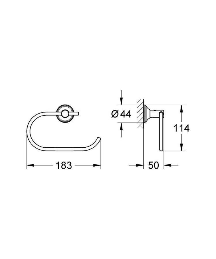 Grohe Essentials Authentic 40657001 держатель для туалетной бумаги