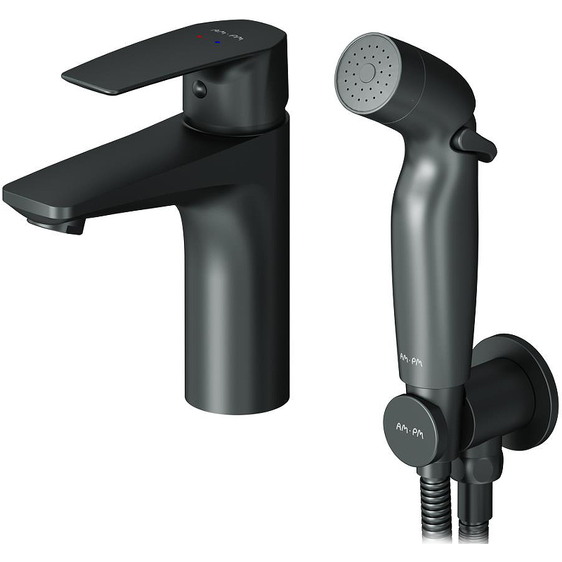 Am.Pm Gem смеситель для раковины с гигиеническим душем F90A03022