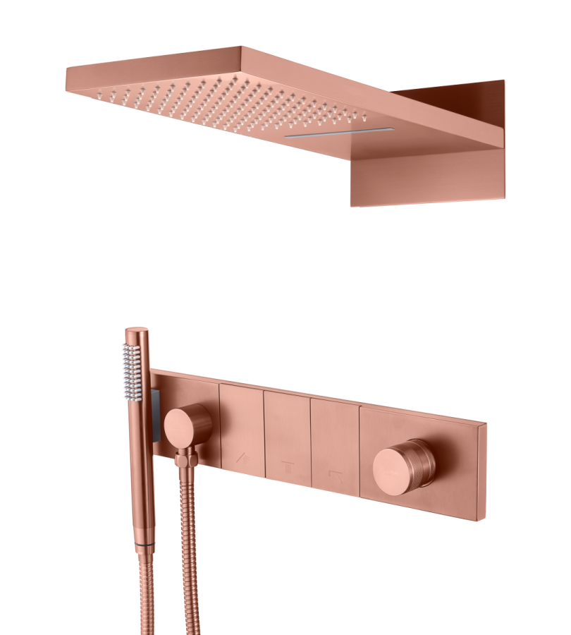 Душевая система трехпозиционная Boheme Zodiac Copper Brushed 132-CB