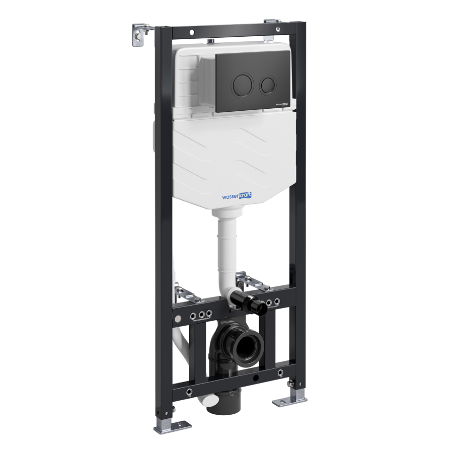 WasserKraft Aller инсталляция с кнопкой (черная) 10TLT.010.ME.MB01