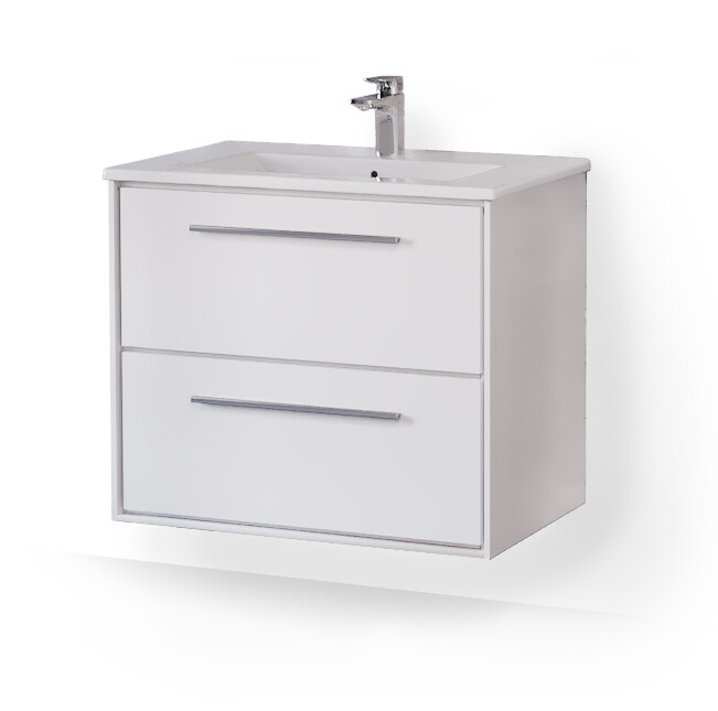 Raval Frame 75 тумба Fra.01.75/P/W с раковиной QDR75SLWB01 подвесная