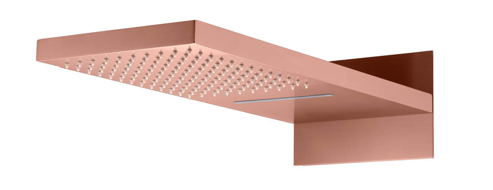 Лейка верхняя Boheme Fusion Copper Brushed c каскадом 419-2-CB