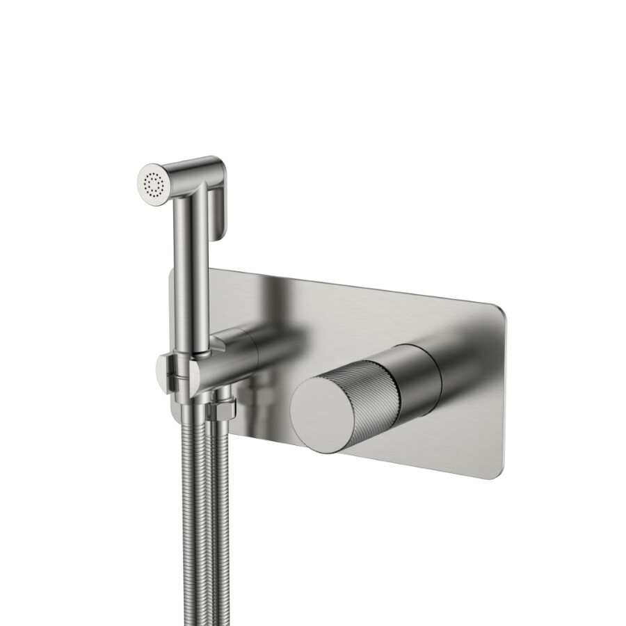 Гигиенический душ со смесителем Boheme Stick ручка Spirale Nikel Brush 127-NB.4