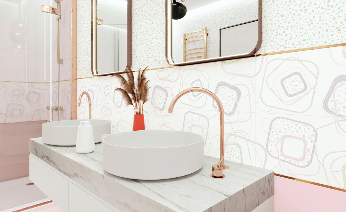 NewTrend Candy Terrazzo плитка настенная 249*500*8,5 WT9CAN00