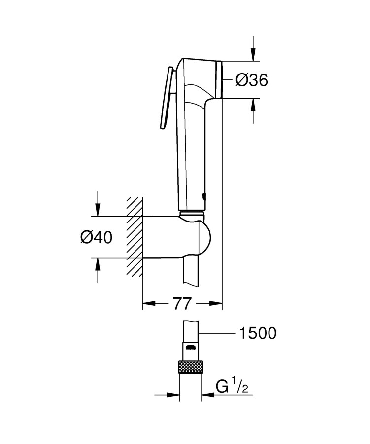 Grohe Tempesta-F 26353000 гигиенический душ