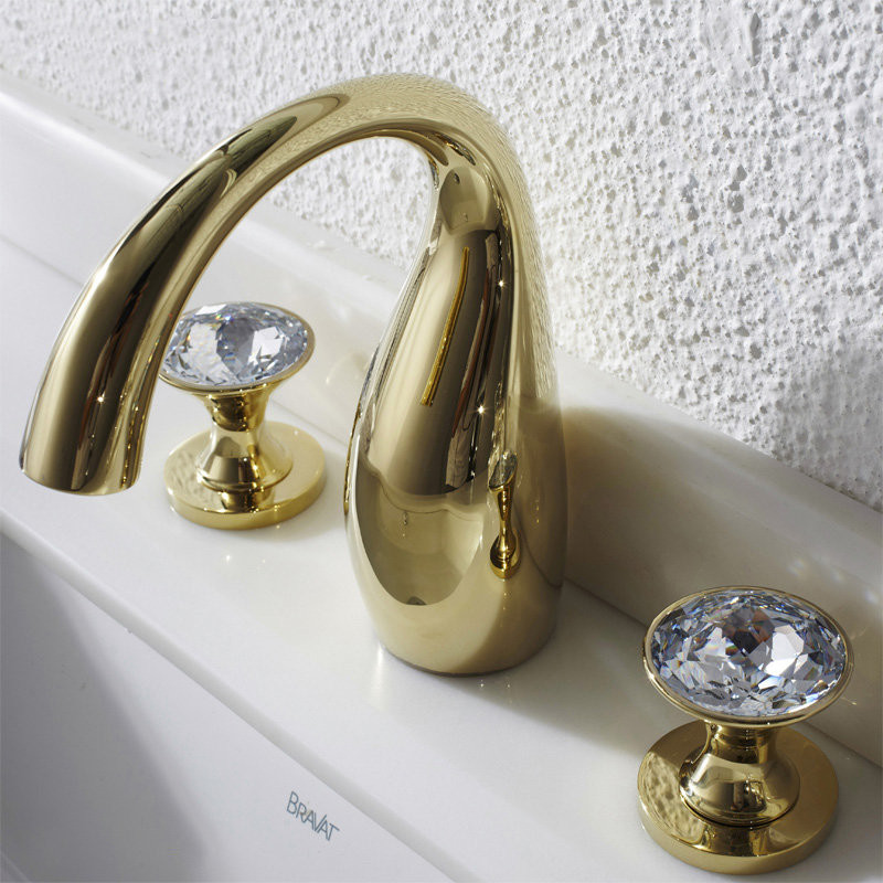 Bravat Swan F24287G-ENG смеситель для раковины золото