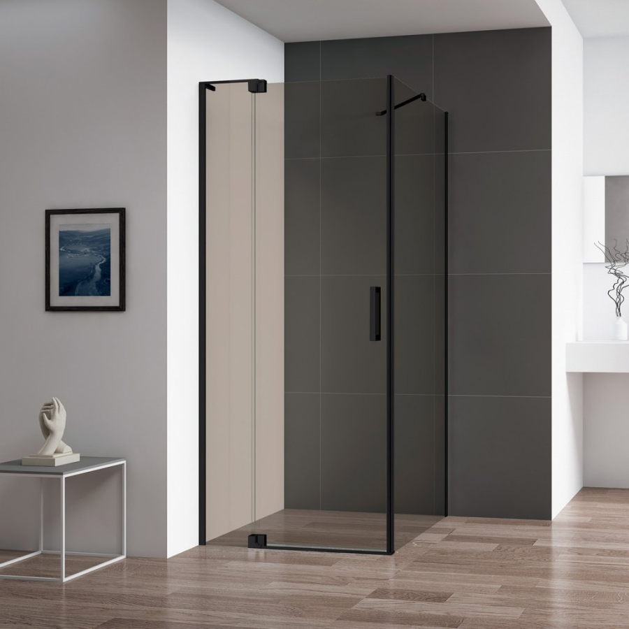 Cezares Slider душевой уголок 80х70/80 см SLIDER-AH-1-80-70/80-GRIGIO-NERO