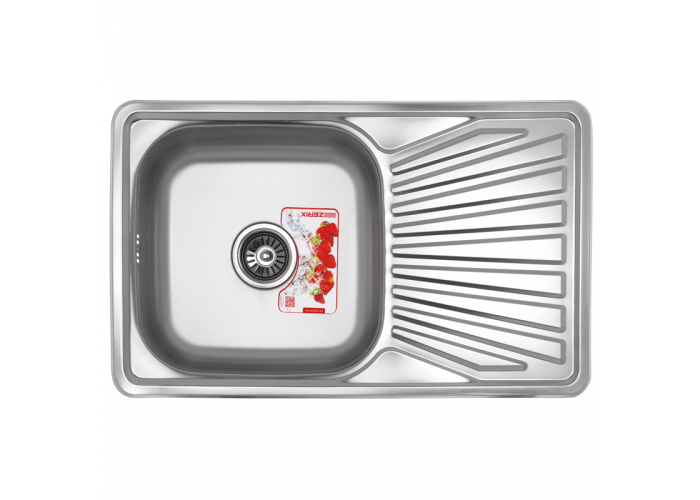 Мойка из нержавеющей стали врезная 78х48 см Zerix Z7848-08-180MD micro decor ZM0550