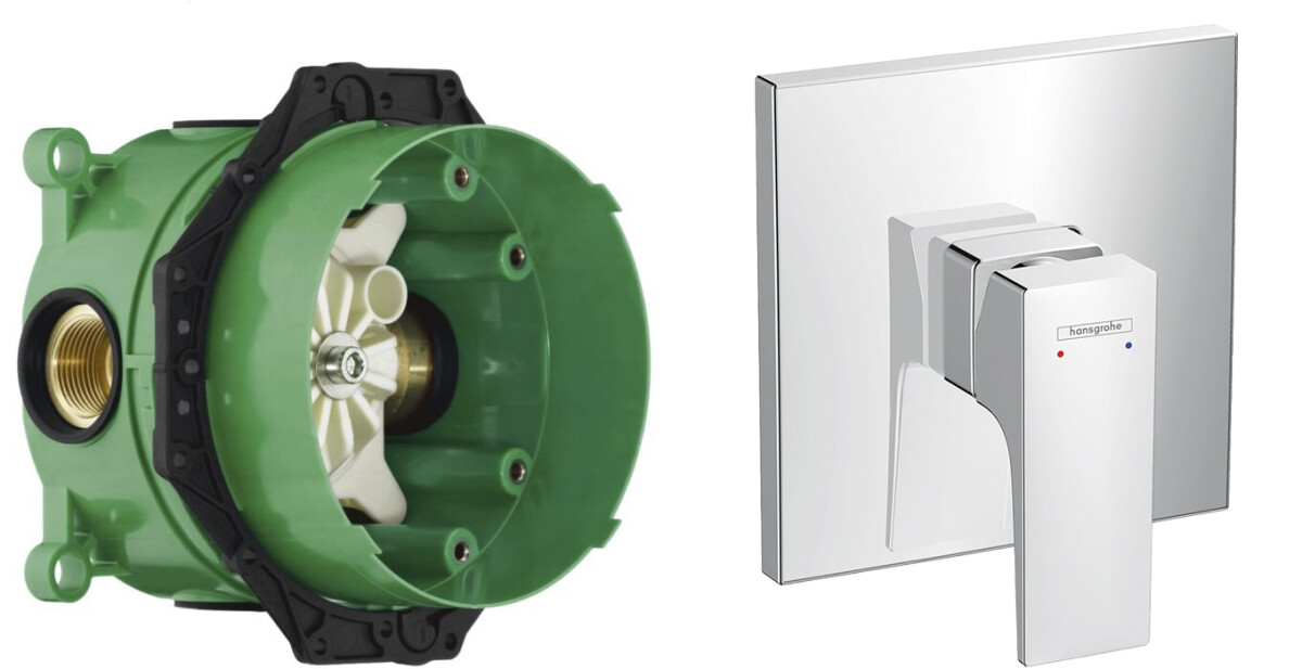 Hansgrohe 32565000S Set HG Metropol смеситель для душа скрытый монтаж (32565000+01800180) Хром