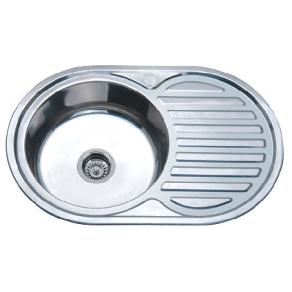 Econom Z7750-06-180E Мойка для кухни матовая satin 77х50 см