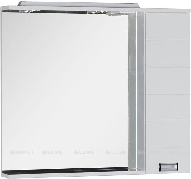 Зеркало-шкаф Aquanet Сити 100*87 белый 00170566