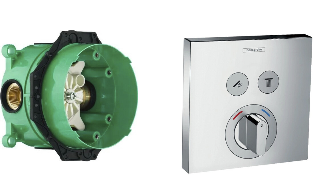 Hansgrohe 15768000S Set HG ShowerSelect смеситель для душа (15768000+01800180) Хром