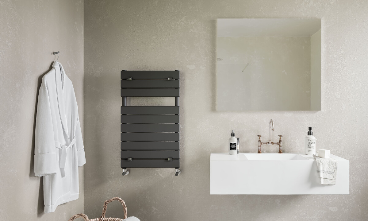 Lazzarini Palermo 386975 полотенцесушитель водяной 840*500 антрацит