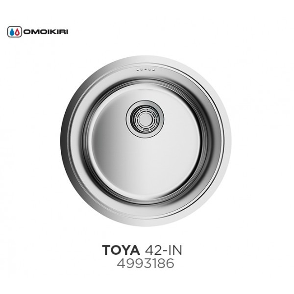 Omoikiri Toya 42-U/IF-IN 4993186 кухонная мойка нержавеющая сталь 42 х 42 см