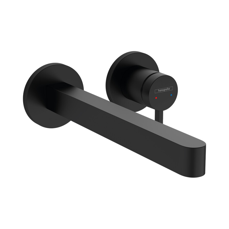 Hansgrohe Finoris Смеситель для раковины настенный черный матовый 76050670
