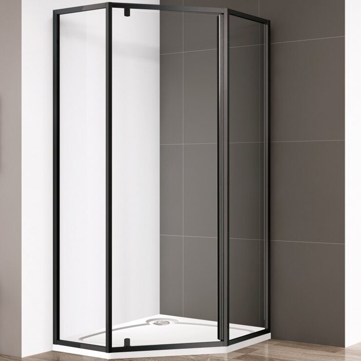 Cezares ECO-O-P-1-90-C-NERO душевое ограждение 90*90*195