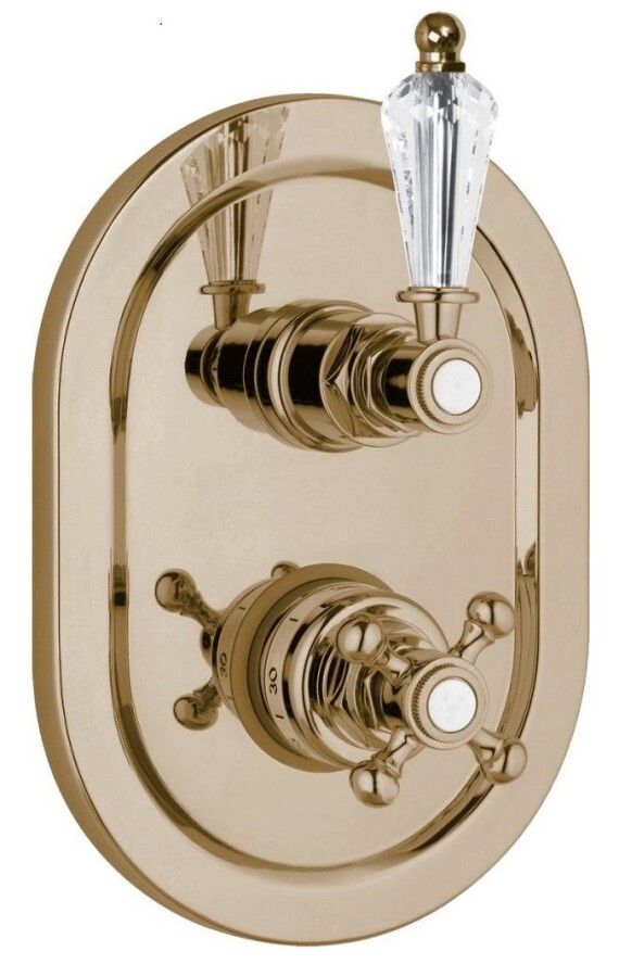 Cezares Vintage термостатический смеситель золото VINTAGE-VDIM2-T-03/24-Sw
