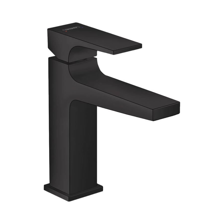Hansgrohe Metropol Смеситель для раковины 110 со сливным клапаном Push-Open черный матовый 32507670