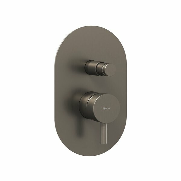 Ravak Espirit Смеситель для душа встраиваемый 1 потребитель графит матовый X070321