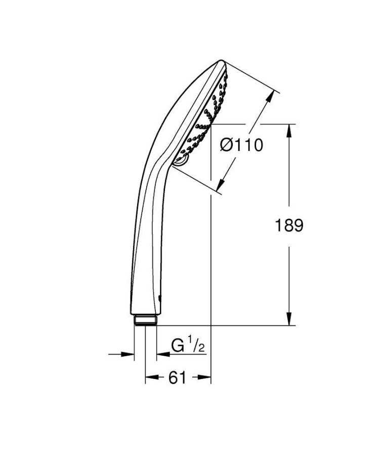 Grohe Euphoria 27238000 ручной душ