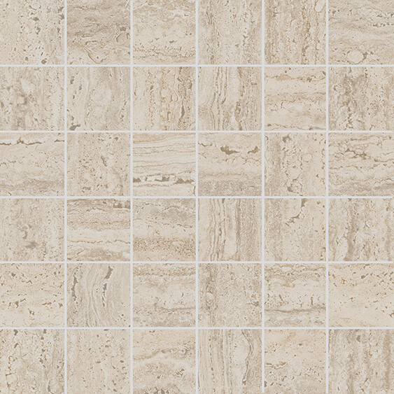 Керамический гранит Декор Kerama Marazzi Прованс Про Травертин мозаичный бежевый светлый матовый обрезной 30x30x0,9 KMD2MSA008GR