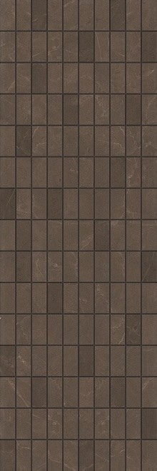Kerama Marazzi Низида 25х75 см декор настенный коричневый мозаичный