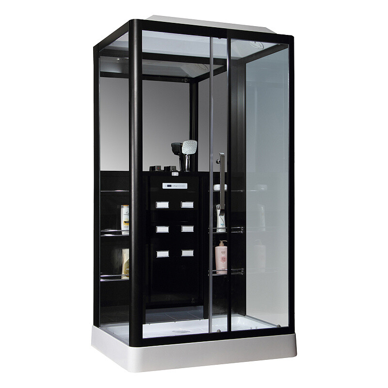 Душевая кабина Loranto CS 129 3A R 90*150*235 правосторонняя, прозрачное стекло 6 мм., профиль черный 00054496