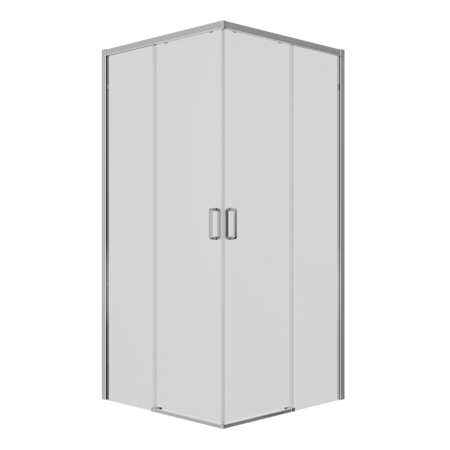 Душевое ограждение Ambassador Queen 11011105 (100х100х200) квадрат,хром,стекло прозрачное,раздвижная,1 место