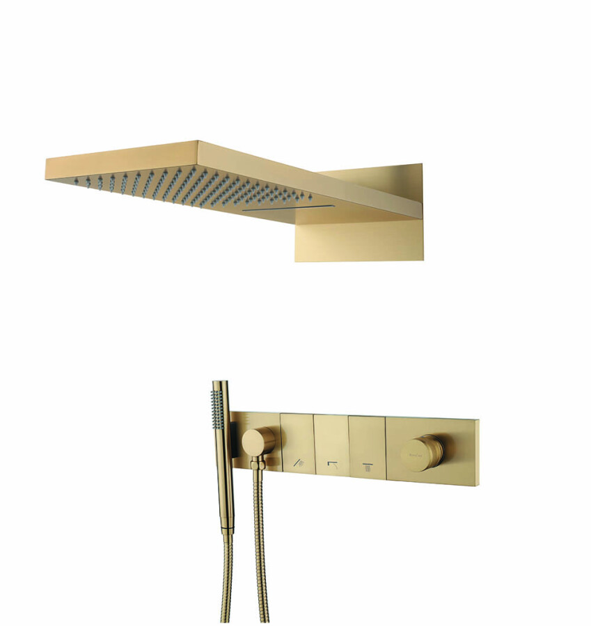 Душевая система трехпозиционная Boheme Zodiac Золото матовый 132-MG