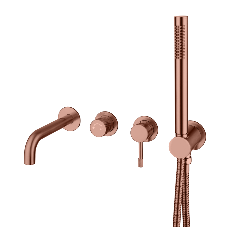 Смеситель для ванны встраиваемый Boheme Uno Copper Brushed 464-3-CB