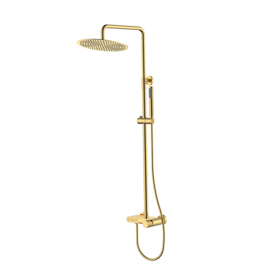 Душевая система с изливом Boheme Stick ручка Spirale Gold 128-GG.4