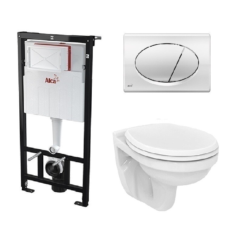 Vidima Seva Fresh E406661 унитаз подвесной + инсталляция Alcaplast