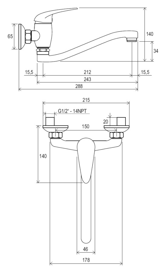 Ravak Suzan SN 041.00/150 X070008 смеситель для раковины 35 мм