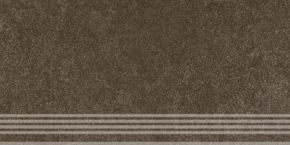 Керамический гранит Ступень Kerama Marazzi Прованс Руссильон Коричневый тёмный матовый обрезной 30x60x0,9 KM6060G0911RGRF